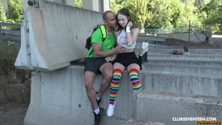 Минет от литовки Наты Оушен, пойманной за граффити в неположенном месте